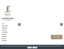 Tablet Screenshot of forodelainnovacion.org